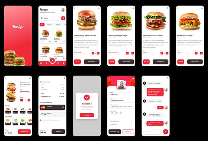 develop clean flutter ui with api integration