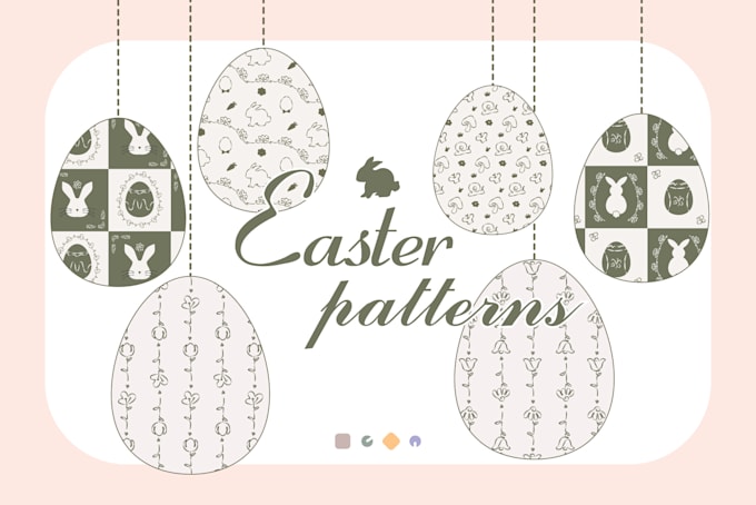 draw cute vector elements in pastel or vintage style