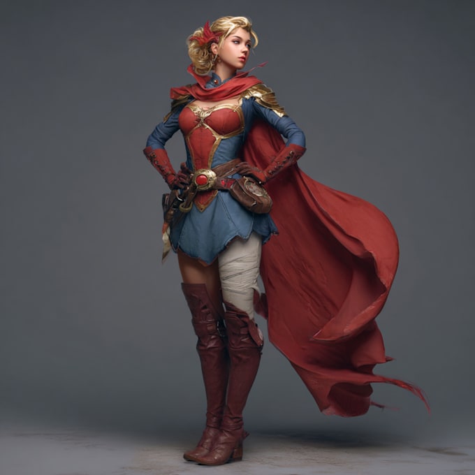 draw your superhero character in comic style