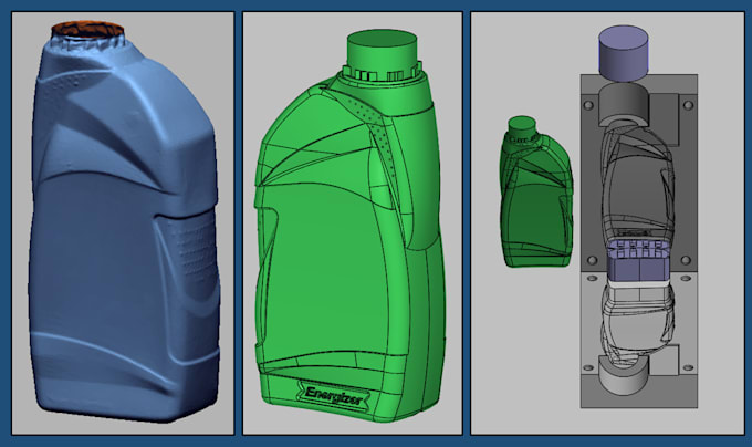 do reverse engineering from scan data to 3d cad model