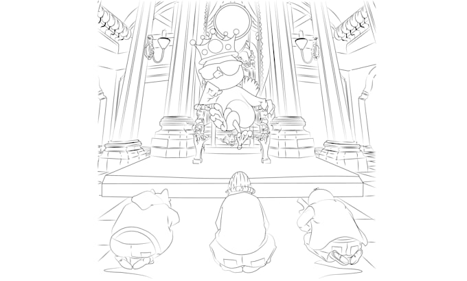 draw vector line art, line drawing from your image