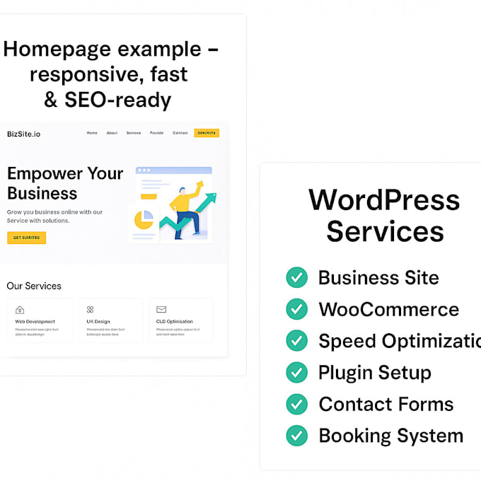 create or repair, redesign your professional wordpress site
