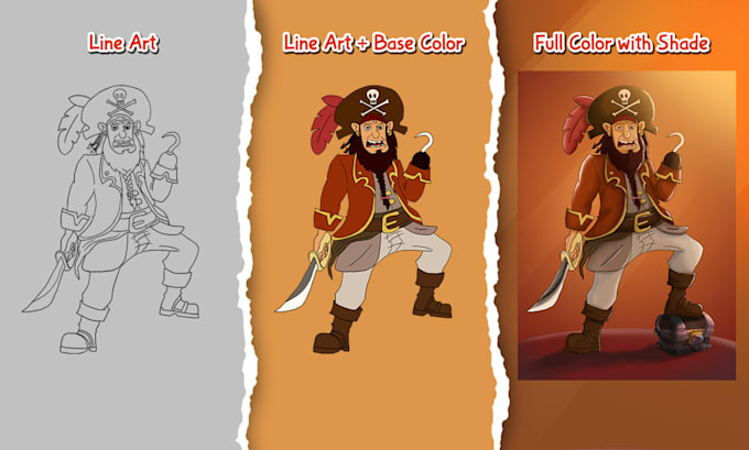 draw your character design concept art