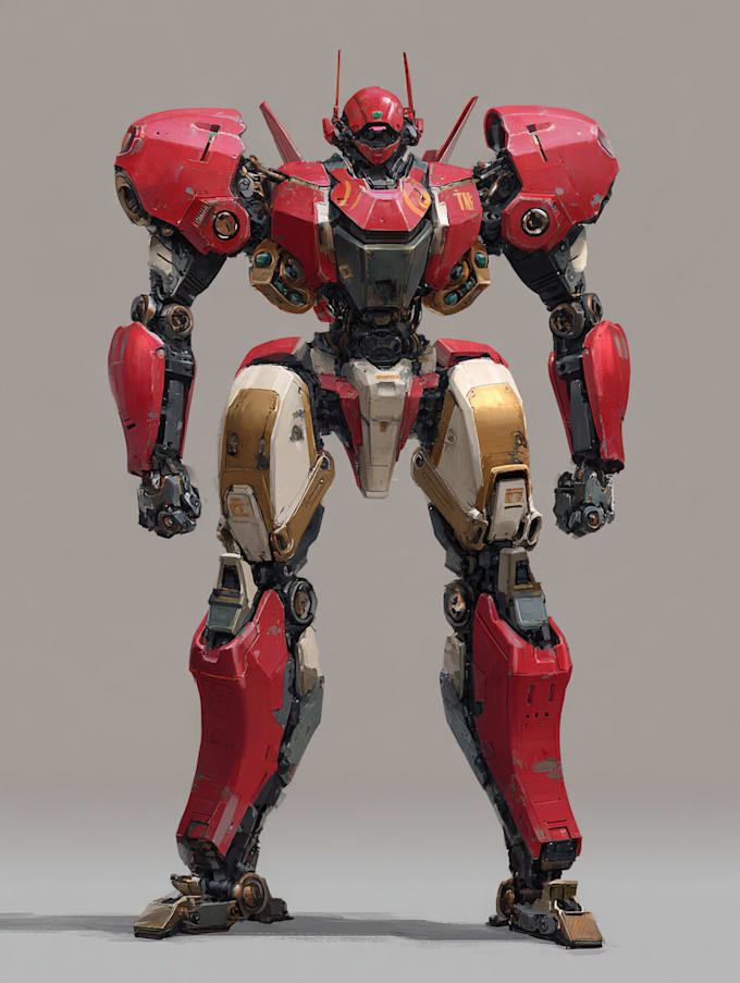 make your high quality mecha illustration for your need