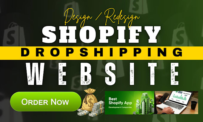 design shopify dropshipping website via zendrop dsers spocket cjdropship