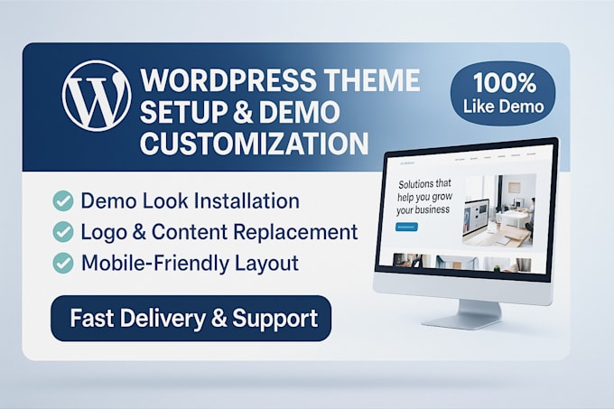 install and customize your wordpress theme like the demo