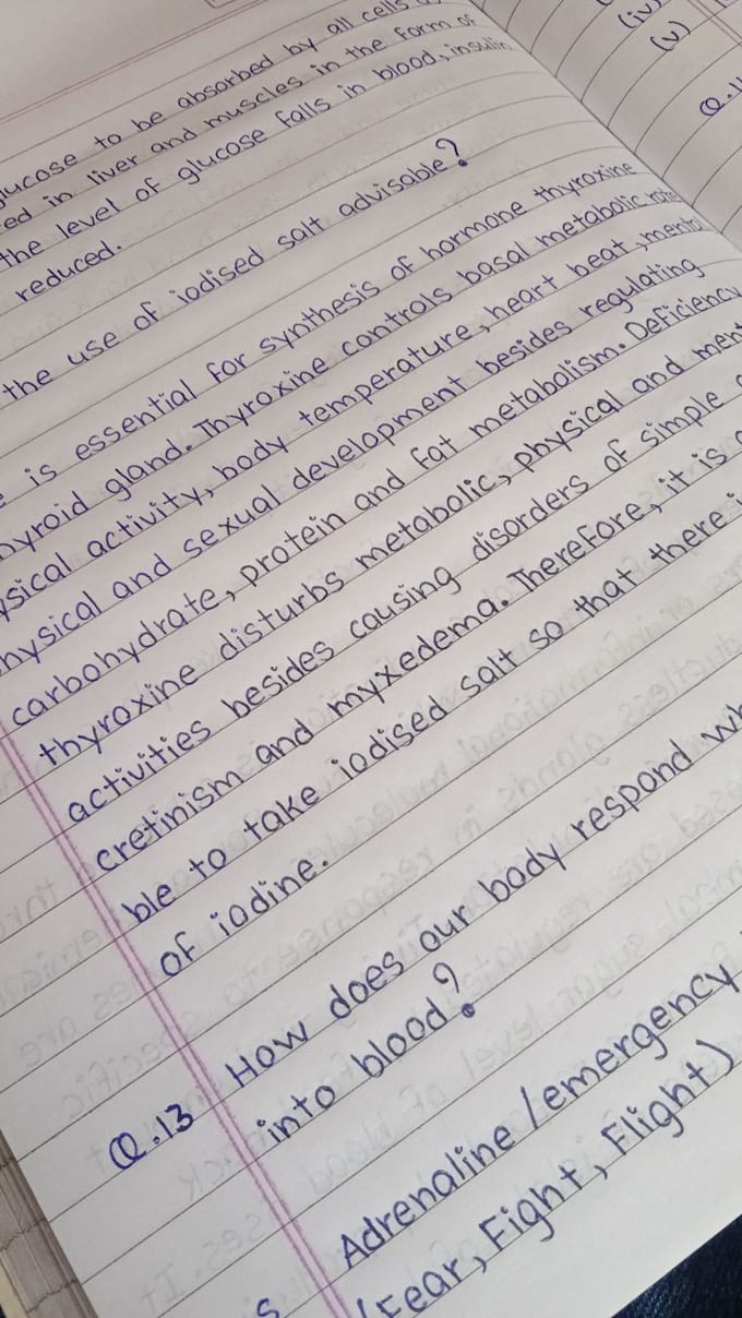 handwrite your assignments, notes and letters neatly and professionally