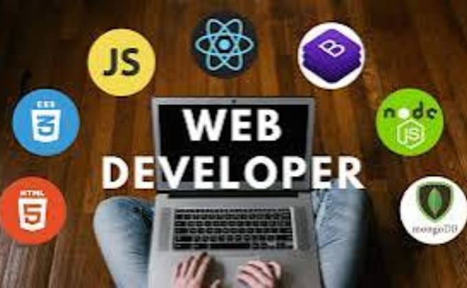 develop fully functional website with html, css, javascript, react js