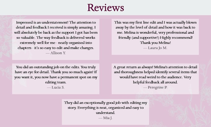 line edit and copyedit your romance novel