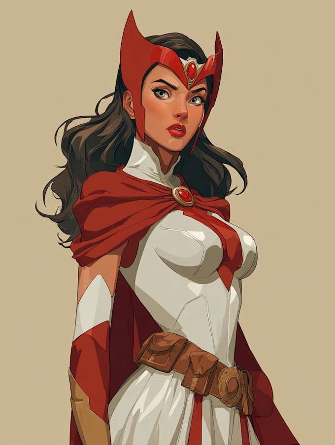 make marvel style comic book superhero character