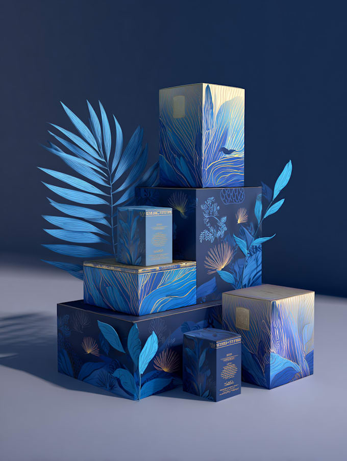 design a premium supplement product  packaging box