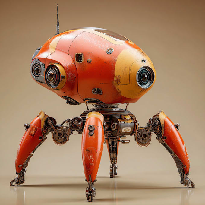 design 3d sci fi mech, robot and creature concept models