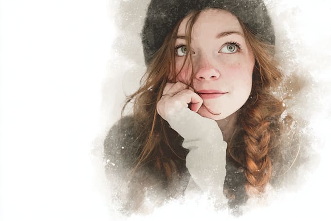 make a watercolor children illustration