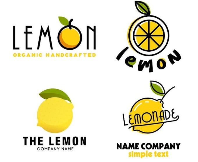 create a fresh and vibrant lemon logo for your brand