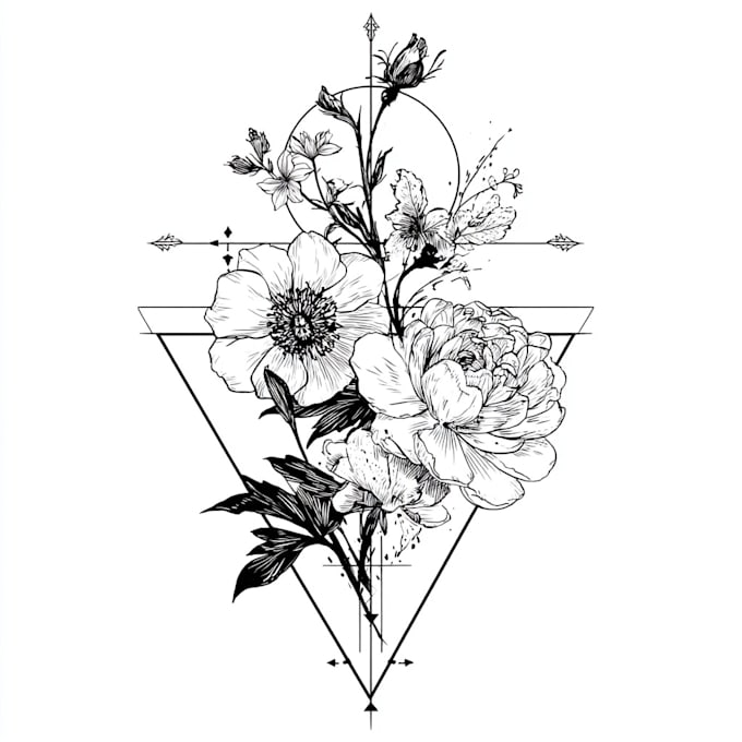 make custom tattoo designs in line art
