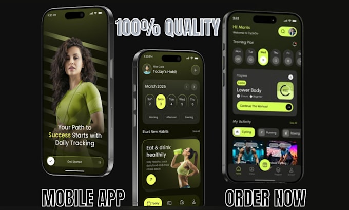 design and develop a modern ecommerce mobile app for android, ios using flutter