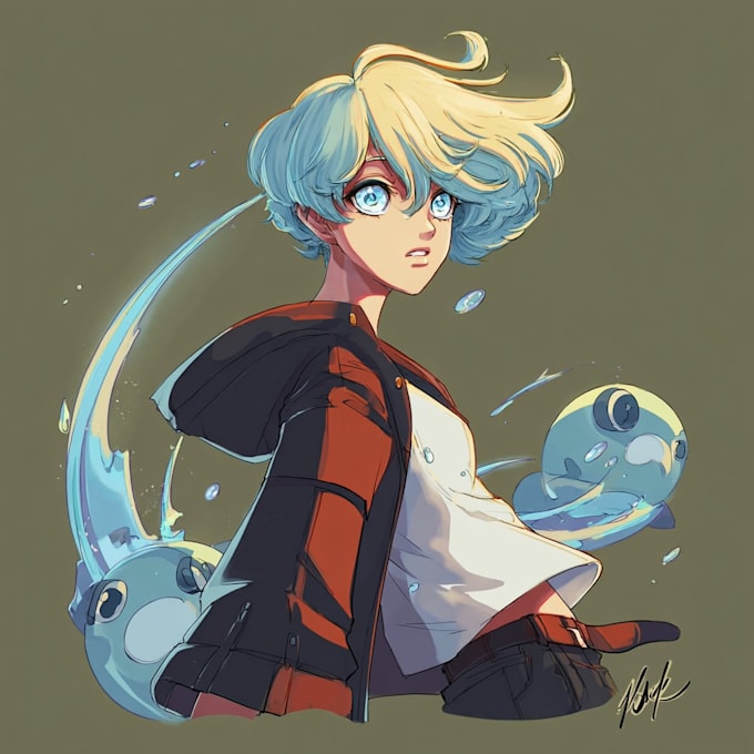 draw anime character or fan art illustration