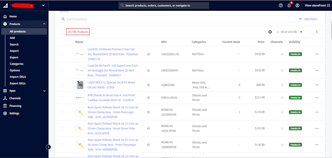 upload products in bulk to shopify, woocommerce, bigcommerce