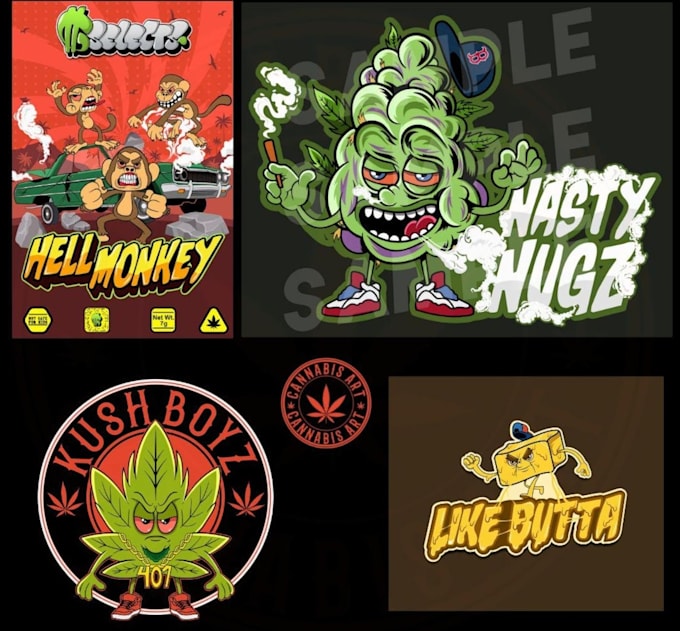design a stunning cannabis, hemp, and marijuana logo