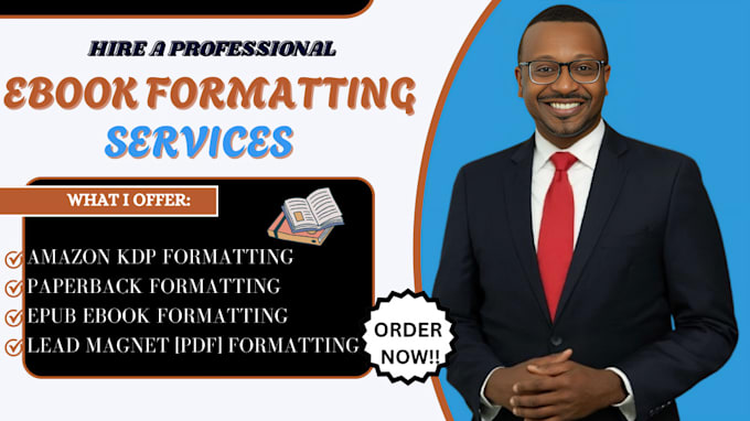do ebook formatting, ebook format for kindle, epub and paperback