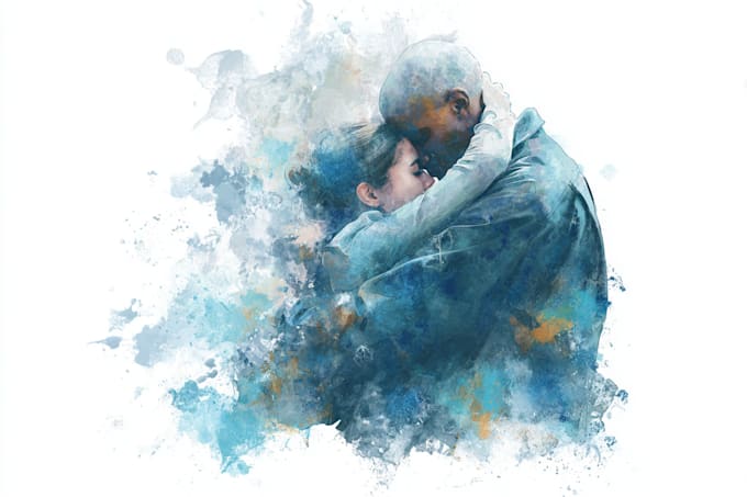 create paint a stylised watercolor illustration
