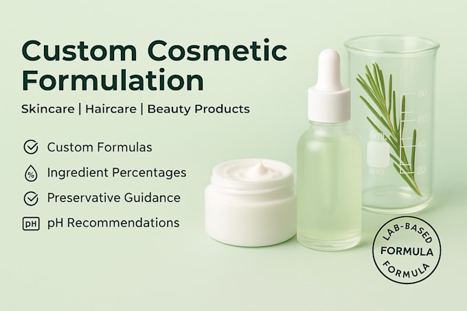 create effective cosmetic formulas for your products