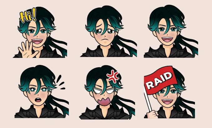 craft custom twitch emotes for you