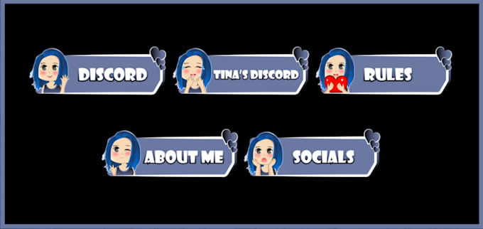 make custom twitch kick panels for your channel