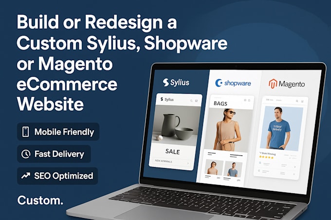 build redesign custom sylius website shopware store design magento website