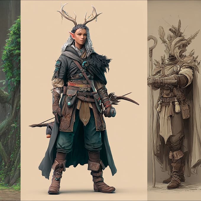 paint realistic or fantasy character art