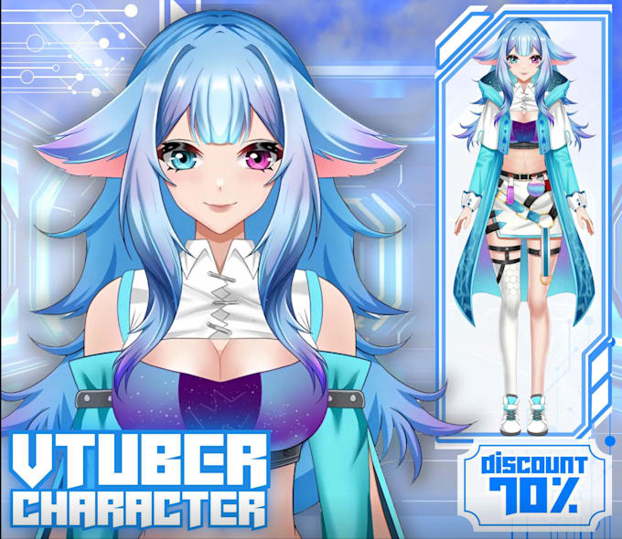 craft vtuber model, live 2d vtuber model, 2d vtuber model, live2d model