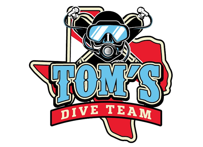 design modern scuba diving logo