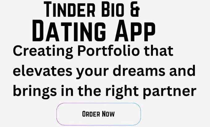write a profile description for you tinder app