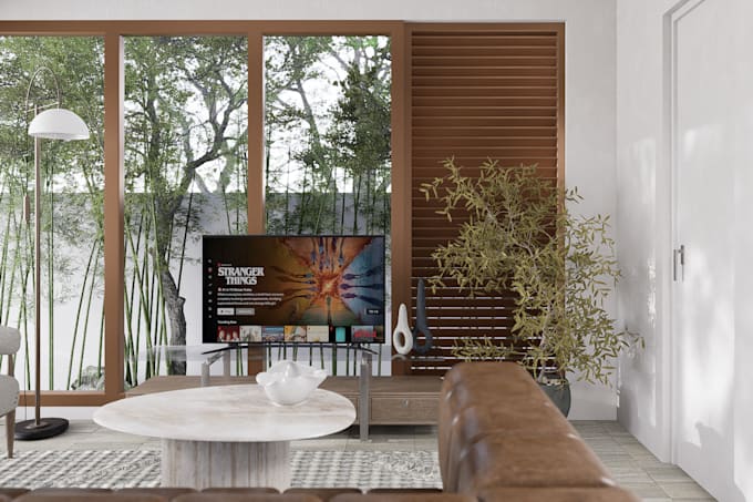 create 3d realistic interior rendering