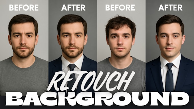create professional headshot and retouch the images