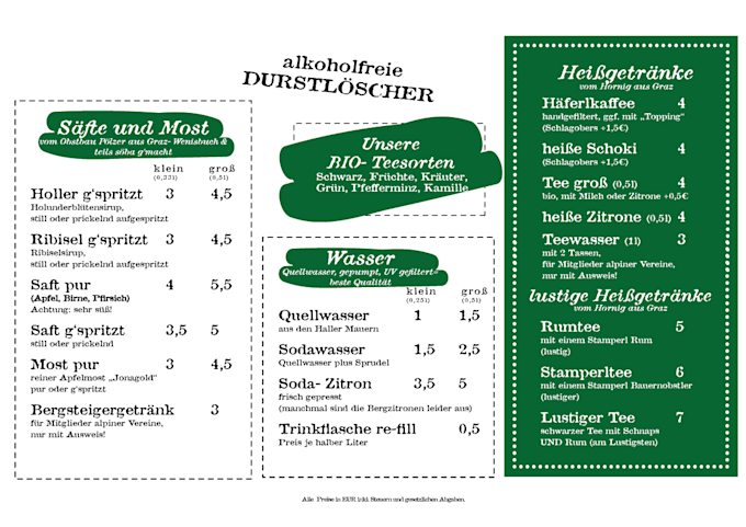 design custom menus for restaurants, cafés, and bars