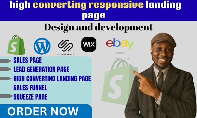 create high converting landing page or sales funnel