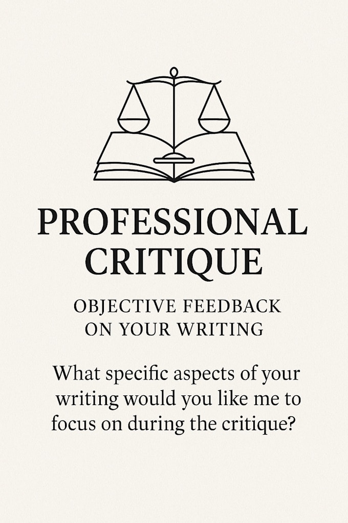 beta read and provide feedback on your writing