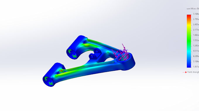 fea and stress analysis for mechanical parts and structures