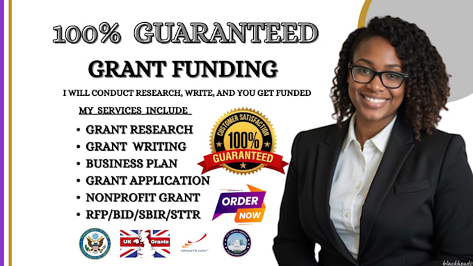do grant research, apply for grants, write winning grant proposal, business plan