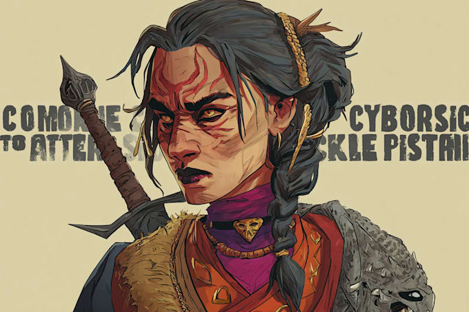 illustrate your d and d character portrait