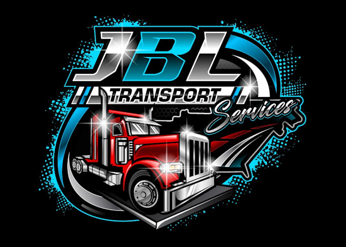 design beautiful transport services logo