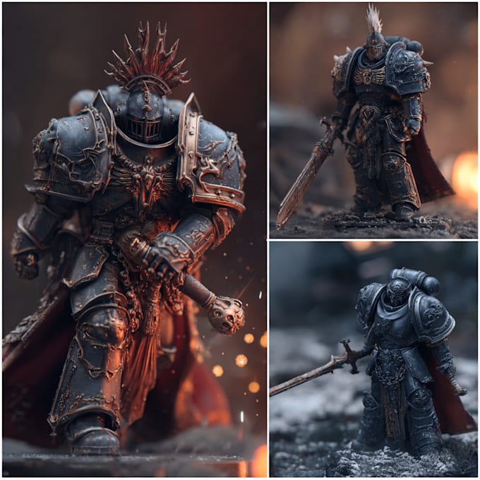 customize your 3d warhammer 40k, aos, dnd or other miniature models