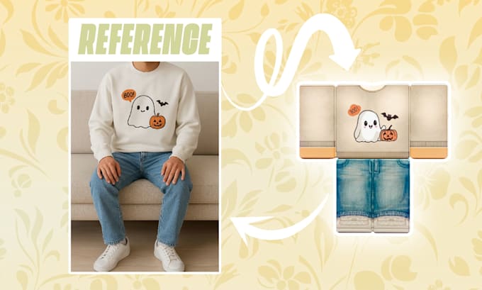 make custom roblox clothing shirt, merch and pants for you