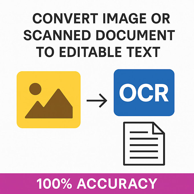 do data convert, image to text, excel, work,  copy paste