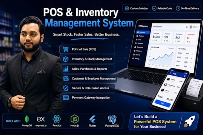 develop pos point of sale and inventory management system