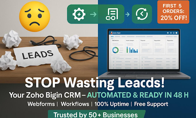 Setup zoho bigin crm with automation, webform integration workflow ...