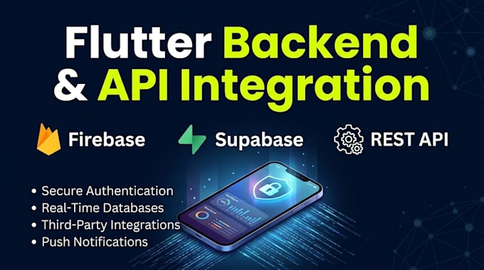 build flutter app with firebase, supabase and rest API integration