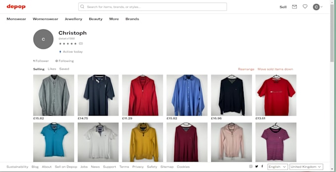 do product listing depop, etsy, mercari, poshmark, ebay listing