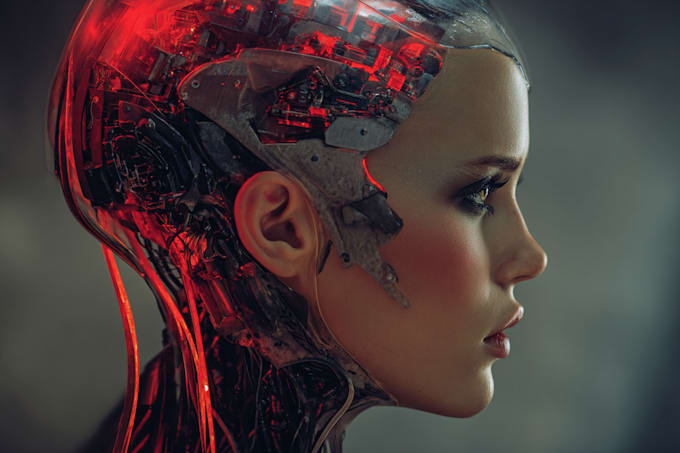 design stunning sci fi portrait art